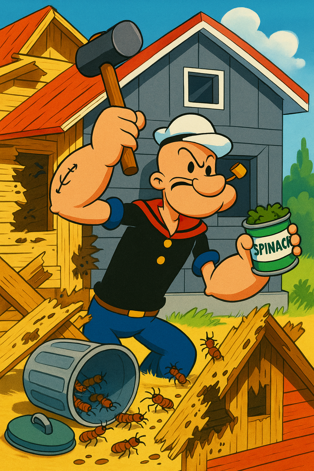 Popeye Contra as Pragas