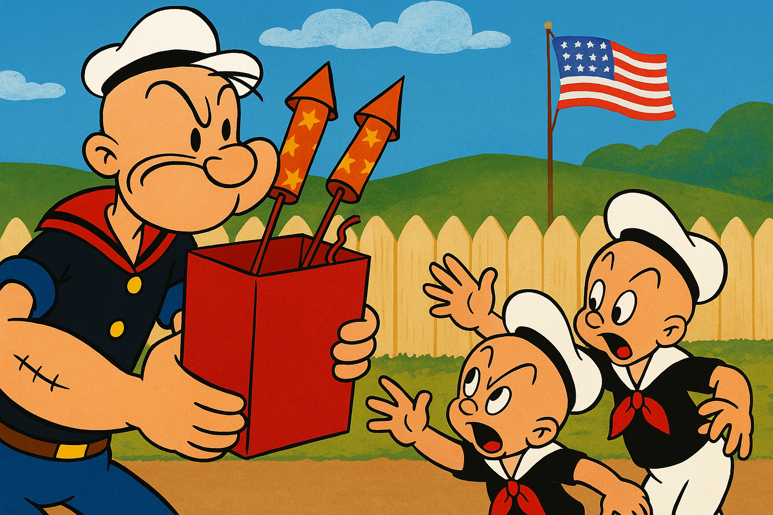 Patriotic Popeye