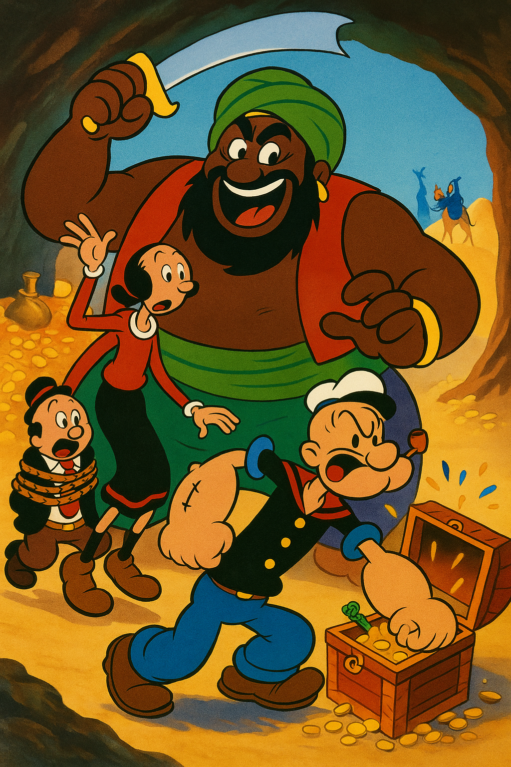 O Marinheiro Popeye Encontra Ali Babá e os 40 Ladrões